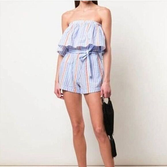 Lemlem Striped Romper - Picture 1 of 8